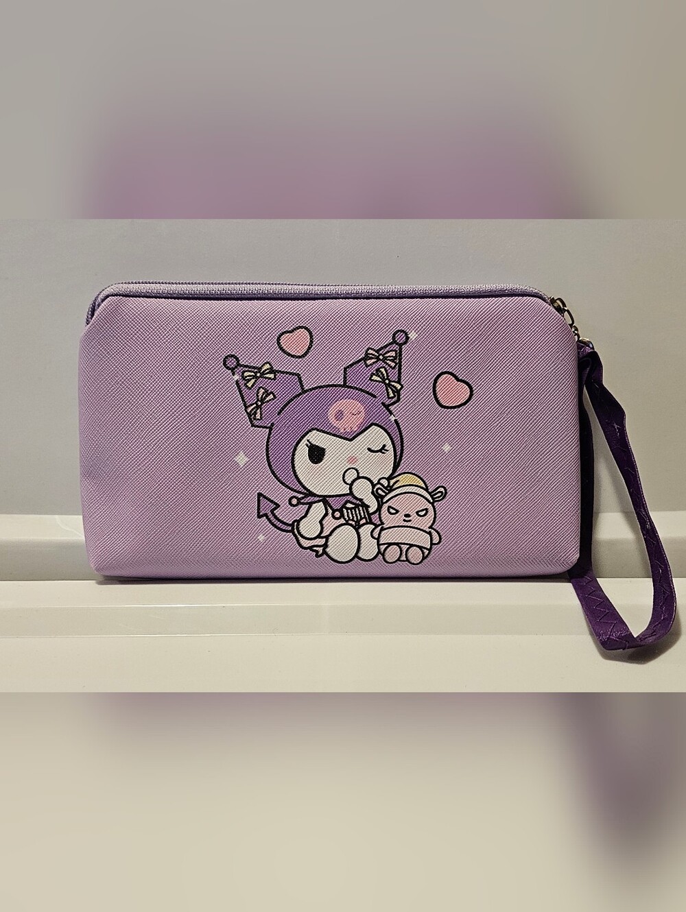 Kuromi Wristlet Or Makeup Pouch
